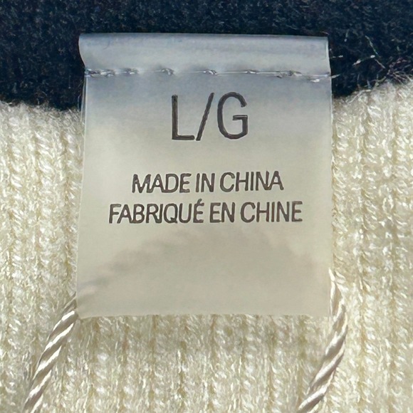 Elie Tahari Black Cream Colorblock Knit Sleeveless Vest Top Size Large NEW - Picture 6 of 11